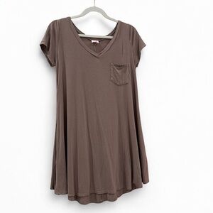 Wanna B Rusty Pink Tshirt Dress Small